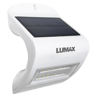 Exterior wall lights WALL LAMP SOLAR 58-L0001 2WATT LUMAX PLASTIC CLASSIC WHITE External lamp Light bulb ไฟผนังภายนอก ไฟ