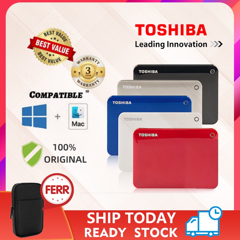 ori Toshiba Canvio Advanced V9 USB 3.0 2.5 " 1TB 2TB 500GB HDD Portable External Hard Drive Disk