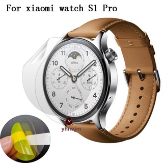 ฟิล์มกันรอยหน้าจอ สําหรับ Xiaomi Watch S1 Pro ฟิล์มป้องกัน TPU นิ่ม สําหรับ Xiaomi S1 Pro Smartwatch Screen HD TPU Films