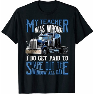 เสื้อยืดลําลอง แขนสั้น พิมพ์ลาย my teacher is Mis trucker สําหรับผู้ชาย 2022