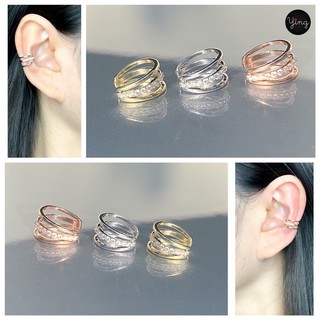 Ear Cuff🌈 ห่วง 3 แถว สวยเก๋ (1 ชิ้น)