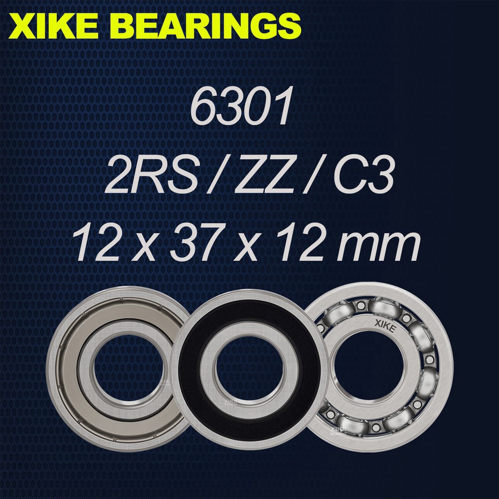 xike 6301-2RS/6301ZZ/6301/6301-2RSC3/6301ZZC3/6301C3 12x37x12 มม. อุปกรณ์แบริ่งคุณภาพสูง