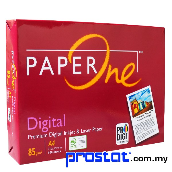 Paper One A4 กระดาษดิจิตอล 85gsm -1Ream 500s