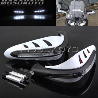 MD-รถมอเตอร์ไซด์7/8 "Handguard 22มิลลิเมตรป้องกันมือ W/LED แสดงสถานะสำหรับ Yamaha TDM850 TDM900 FZ6N FZ6 FZ8 FZ1 Univers