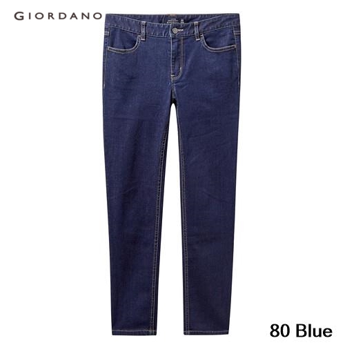 GIORDANO WOMEN Moustache slim ankle-length denim jeans 05429337