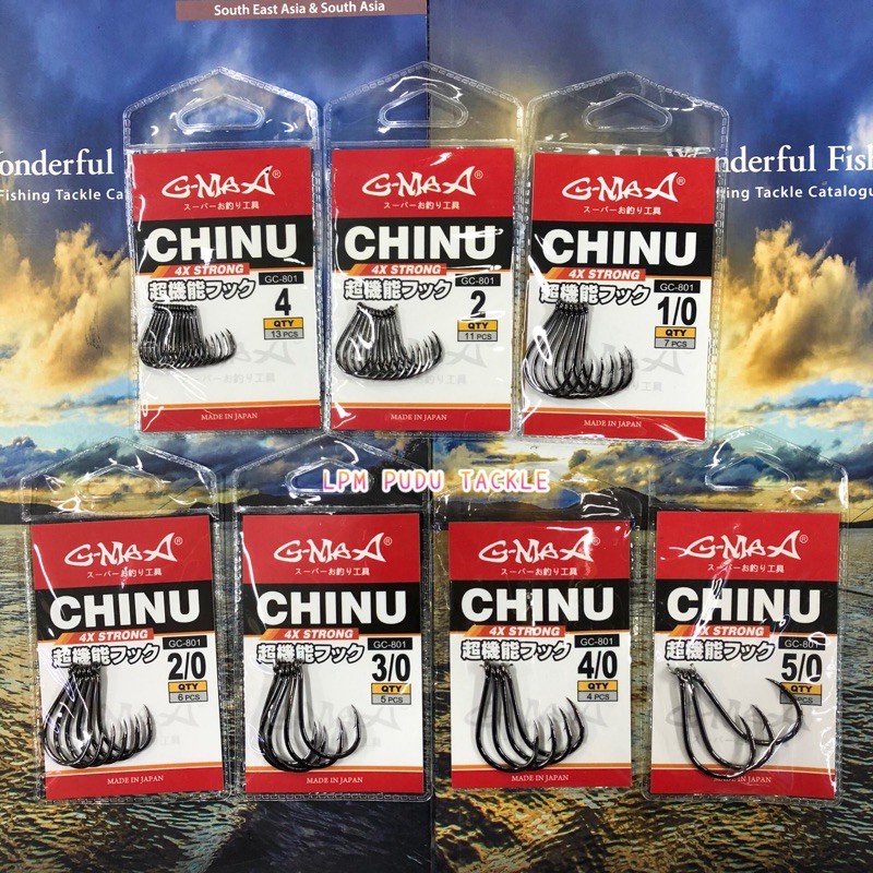 G-MAX CHINU 4x STRONG GC-801 HOOK