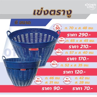 เข่งพลาสติก ตรางู เข่งผลไม้ เหนียว ทน หนา ไม่แตกง่าย มี 6 ขนาด No.50 - 50/5