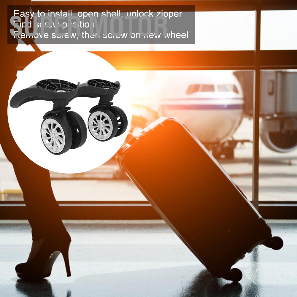Super Motor 1 Pair of A77 Luggage Wheel Universal Suitcase Replacement Accessory Outdoor Supplies