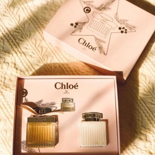 Chloe Eau De Parfum Set โบว์ครีม 3 ชิ้น ของแท้