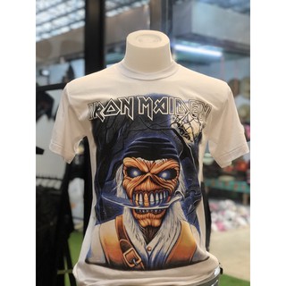 IRONMAIDENเสื้อวงดนตรีผ้า50/50งานนำเข้า