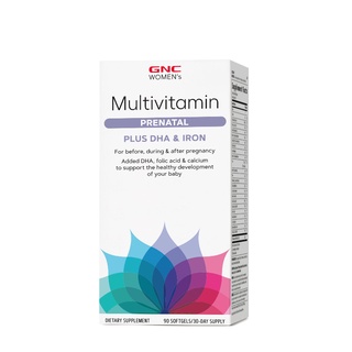 GNC Women Multivitamin Prenatal Formula DHA Iron Pregnant Woman หญิงตั้งครรภ์ วิตามินรวมสำหรับผู้หญิง ดีเอชเอ เหล็ก