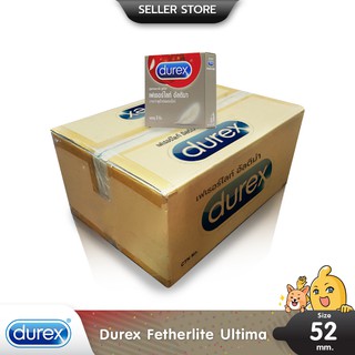 Durex Fetherlite Ultima ถุงยางอนามัย ผิวเรียบ บางพิเศษ ขนาด 52.5 มม. บรรจุ 1 ลัง (288 กล่อง)