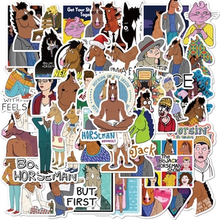 BoJack Horseman สติกเกอร์กันน้ำรูปแบบที่แตกต่างกัน, 50 ชิ้น