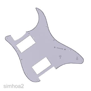 sss pickguard สีขาว 11 รูกันรอยสําหรับกีต้าร์ 2 ชั้น