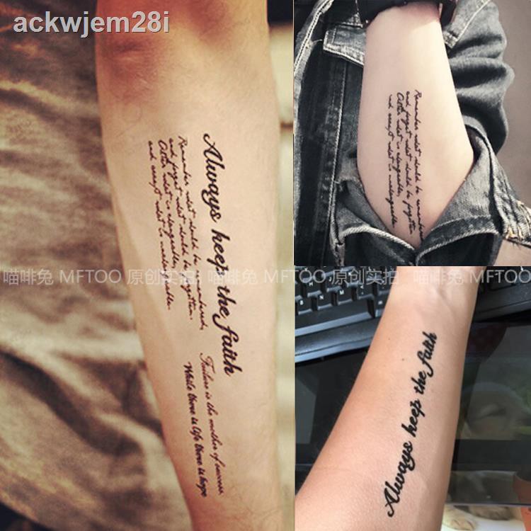 ๑✱Original personality English alphabet arm tattoo stickers durable men and  women waterproof tattoo tattoo stickers leg | Shopee Thailand