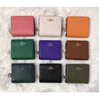ส่งฟรี+ผ่อน0%🌈NEW COACH  SNAP WALLET 2 พับ