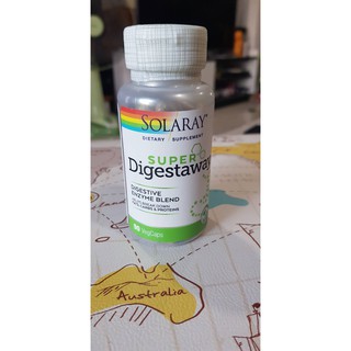 พร้อมส่ง Solaray, Super Digestaway, Digestive Enzyme Blend, 90 VegCapsวิตามินช่วยเผาคาร์บโปรตีนระบบย่อยอาหาร