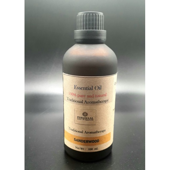 น้ำมันหอมระเหยไม้จันทร์หอมอินเดีย 10 ml. Aromatic  Sandalwood Essential oil by PerumaalAromatic Thai