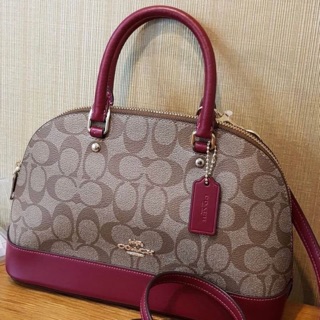 New coach dome mini สีแดงcherry 10”