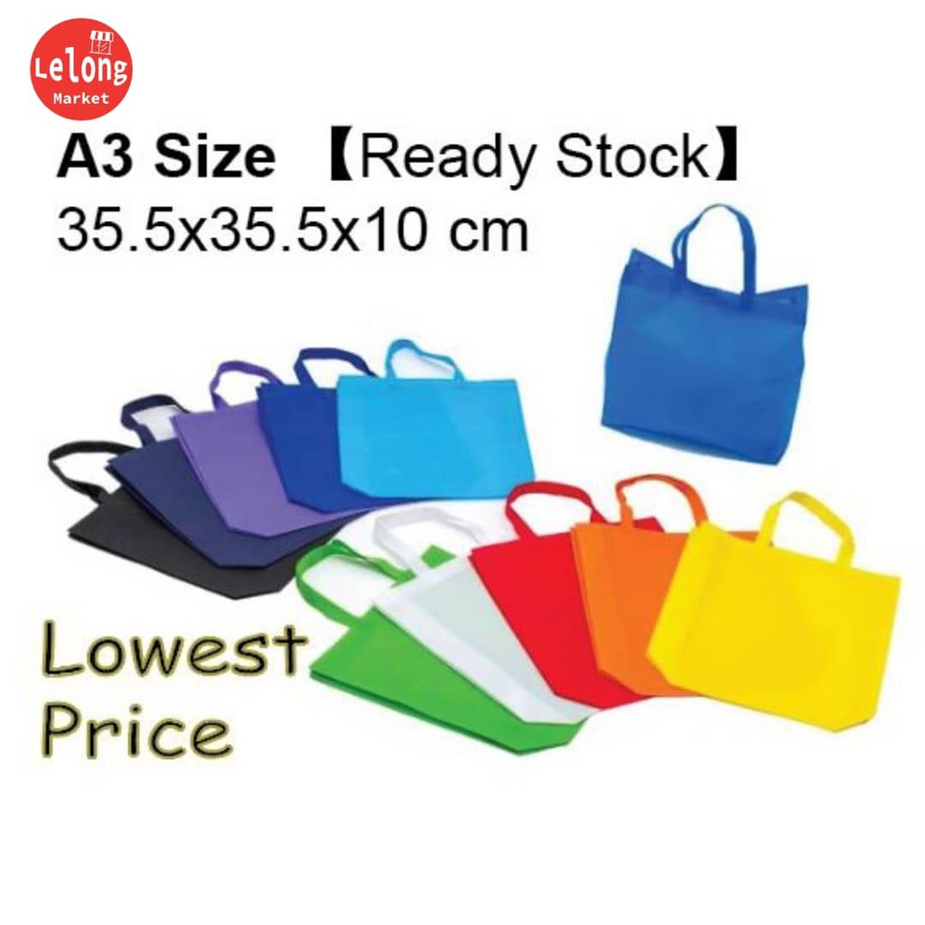 A3 Nonทอ Bag A3 Shopping Bag, Tote Bag/EHA3