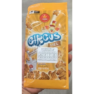 วิเอล่า คุ๊กกี้กลิ่นน้ำผึ้ง บรรจุ 125กรัม VIEIRA CIRCUS BOLACHA COM MEL COOKIES