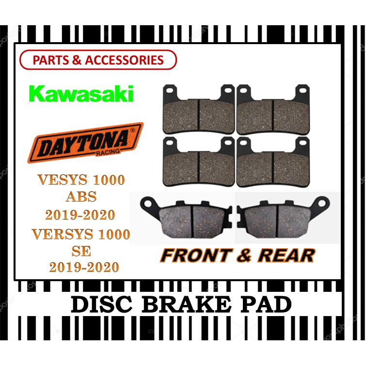 KAWASAKI VERSYS 1000 19-21 ผ้าเบรค FR0NT & REAR DAYTONA TYPE