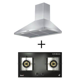 Kitchen appliances set HOB + HOOD TECNOPLUS SET SOMI2073 + HD90SS Kitchen appliances Kitchen equipment ชุดเครื่องใช้ไฟฟ้