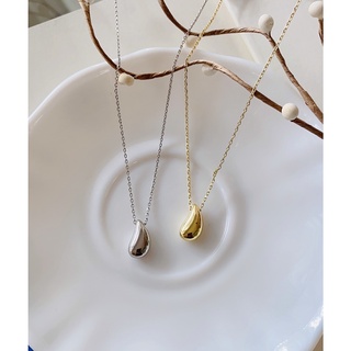 259-goodgift_station -  Water drop necklace s925 สร้อยคอเงินแท้ (s925) พร้อมจี้หยดน้ำ