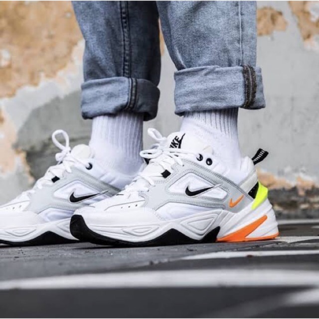 Nike M2K Tekno "WHT/Volt"  8US/41  ของแท้ 💯