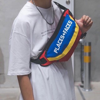 PLACES FACES กระเป๋าสตรีท กระเป๋าคาดอก คาดเอว Streetwear Street Bag สไตล์ฮิปฮอป Hip Hop!! ใส่ได้ทั้งชายและหญิง