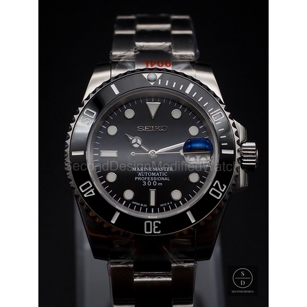 Seiko Mod Modern Black Marine Master / Submariner 🇯🇵