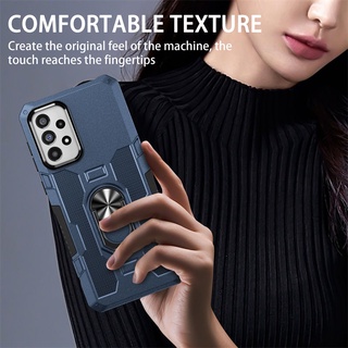 Topewon เคสโทรศัพท์มือถือแบบแข็ง กันกระแทก พร้อมแหวนแม่เหล็ก สําหรับ Samsung Galaxy M10S M12 M23 M32