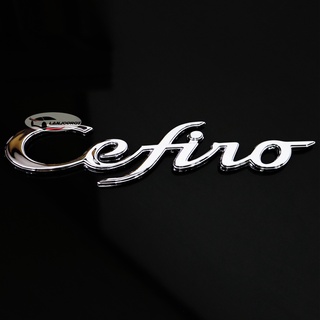 โลโก้ Cefiro สีโครเมี่ยม สำหรับ NISSAN CEFIRO ขนาด 4 X 18 cm.