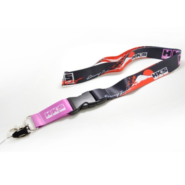 สายห้อยคอ แต่ง โลโก้ เฮสเคเอส แต่ง รถยนต์ JDM HKS LOGO lanyard keychain for bike or car accessories