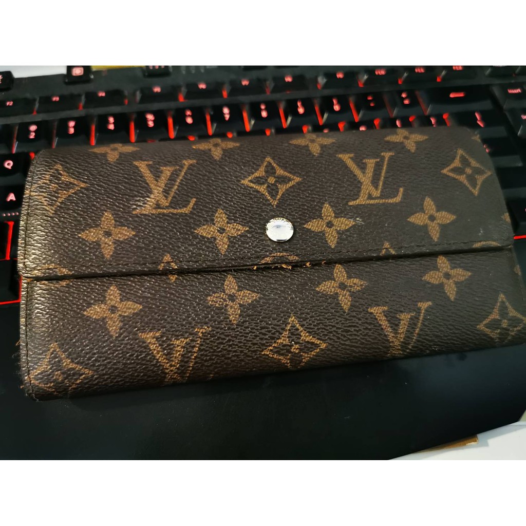 กระเป๋า LV WALLET TRIFOLD MONOGRAM มือสอง ของแท้ 100% ทบเดียว