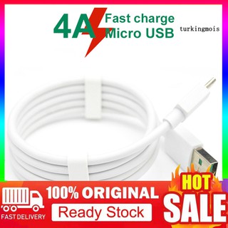 【tuki-】สายชาร์จ Micro USB 4A 1 เมตร สําหรับ OPPO VOOC Android