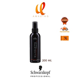 แท้/ถูก Schwarzkopf Silhouette Classic Formula Invisiblehold Pump Spay ชวาสคอฟ ซีลูเอทท์ โฮลด์ ปั้ม สเปรย์ 200 มล.