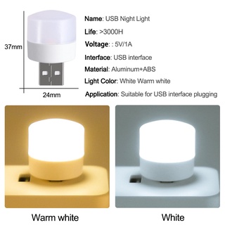 พาวเวอร์แบงก์ 5V 1.2W ไฟ LED USB ขนาดเล็ก แบบพกพา หลากสี สําหรับอ่านหนังสือ หนังสือ พาวเวอร์แบงค์ แล็ปท็อป