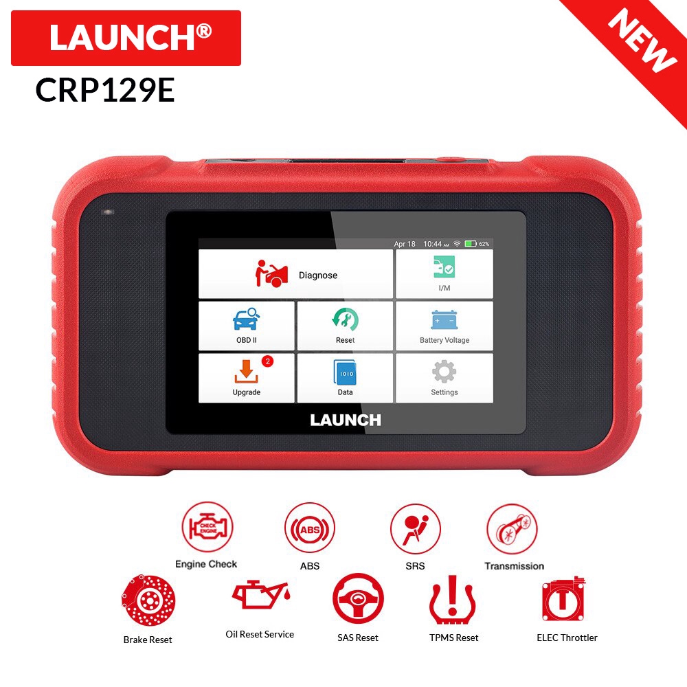 X431 CRP129E OBD2 เครื่องมือวินิจฉัยสําหรับ ENG/AT/ABS/SRS หลายภาษาฟรี update