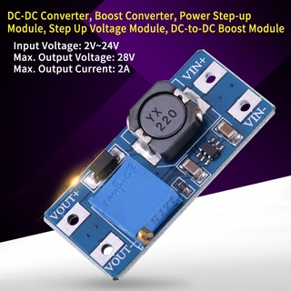 【ราคาต่ำสุด】โมดูลพาวเวอร์ซัพพลาย Mt3608 Dc-Dc Voltage Step Up ปรับได้ 2A