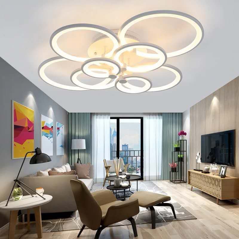โคมไฟเพดาน Led 3 สี สไตล์นอร์ดิก โมเดิร์น สําหรับตกแต่งบ้าน ห้องครัว ห้องนอน ห้องนั่งเล่น