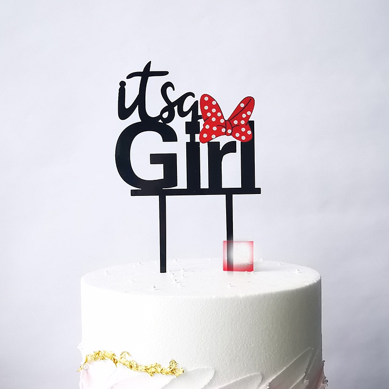 ท็อปเปอร์อะคริลิค รูปมิกกี้ มินนี่ มิกกี้ เมาส์ ประดับโบว์ สําหรับตกแต่งเค้กวันเกิดเด็ก - รูปที่ 7