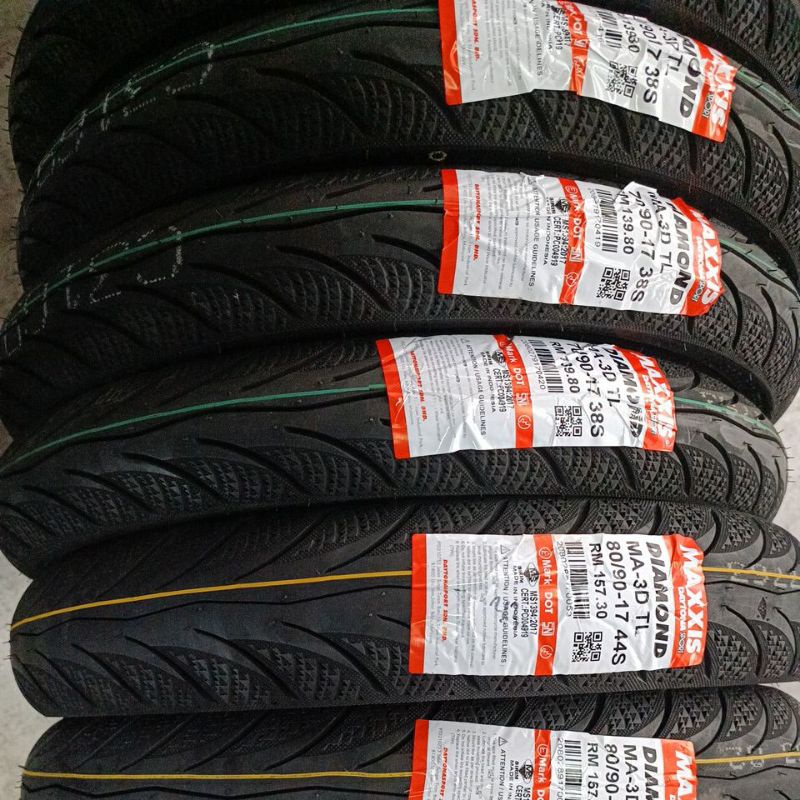 ปี 2025 ใหม่ ! MAXXIS DIAMOND MA-3D TL 70/90-17 80/90-17 TAYAR