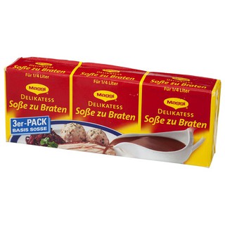 แม็กกี้ผงทำซอสปรุงรสสำหรับเนื้อย่าง 3ชิ้น 90กรัม Maggi Powder Make Seasoning Sauce for Roast Beef 3 Pieces 90 grams