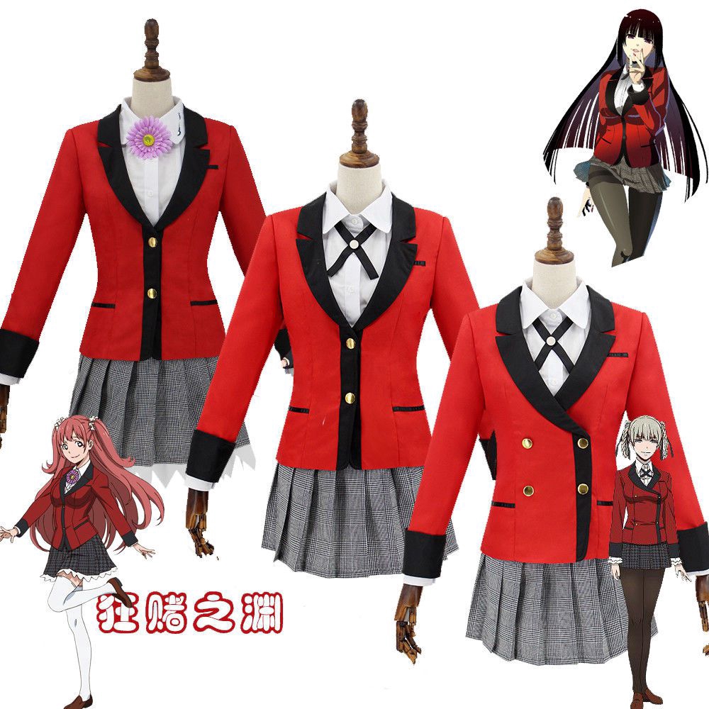 ชุดคอสเพลย์สไตล์ญี่ปุ่น Anime kakegurui yumeko jabami