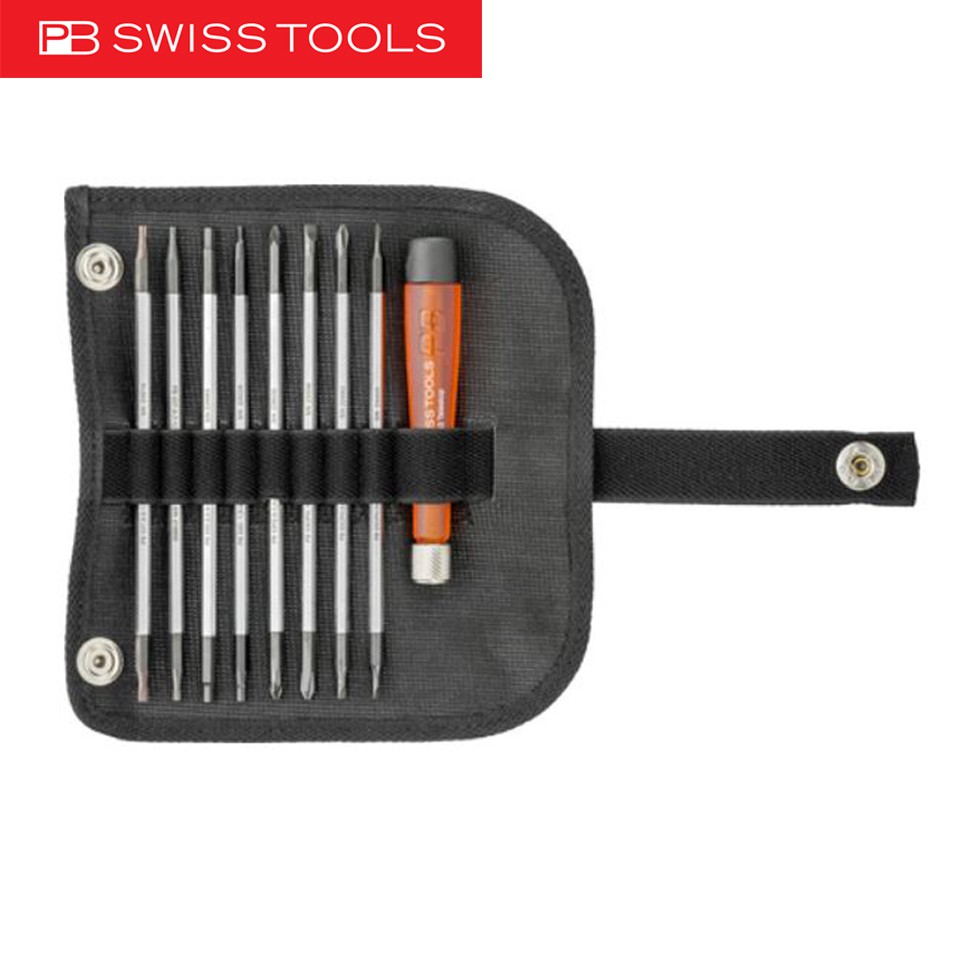 PB Swiss ชุดไขควงไมโคร 9 ตัว 16 หัว (PB515)