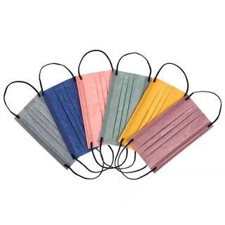 เเมสพาสเทลหน้ากากอนามัย 1กล่อง50ชิ้น สีเอิร์ธโทน(หนา3ชั้น) 🇳🇱พร้อมส่งในไทย🇳🇱
