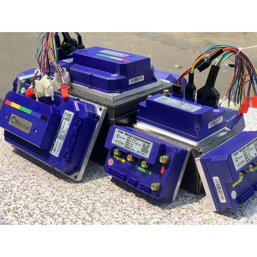 กล่องควบคุมมอเตอร์  BLOOD รุ่น BLD72301 , BLD72401 , BLD72650 (72501Max) 48V-72V 70A - 250A กล่องรถไฟฟ้า จูนได้