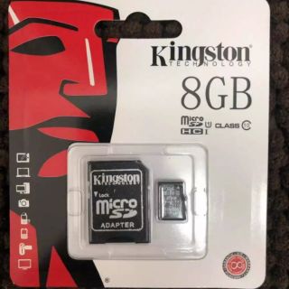 [[แท้100%]] Kingston Memory Card Micro SD SDHC 8 GB Class 10 คิงส์ตันเมมโมรี่การ์ด 8 GB Kingston