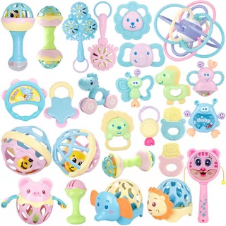 Teether Toyของเล่นเด็ก สั่นและยางกัด ของเล่นเด็กสั่น ของเล่นเด็กแรกเกิด ของเล่นเขย่าขวัญแรกเกิด เด็กชาย 0-3-6-9-12 เดือน